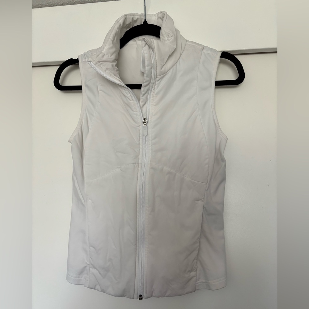 Lululemon White Sleeveless Puffer Vest